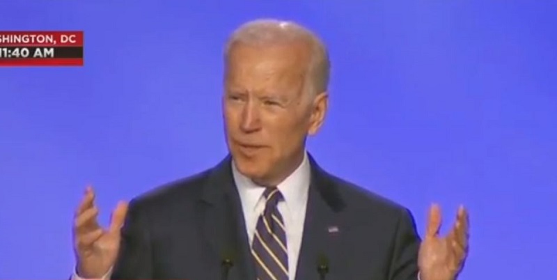 Biden Jokes About Hugging Someone in First Speech Since Allegations Emerged