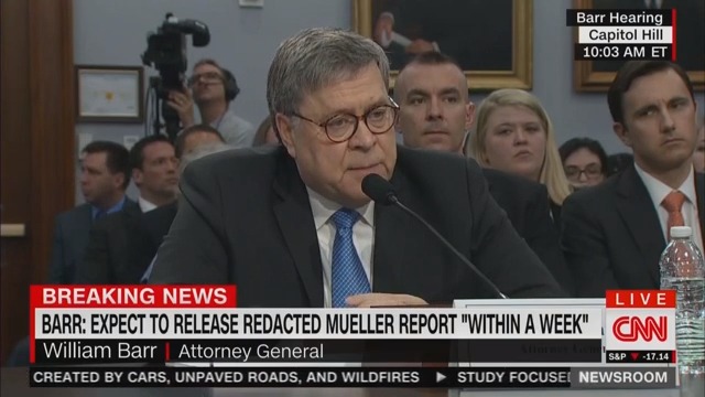 WATCH: William Barr Dodges When Asked If White House Has Seen Mueller Report