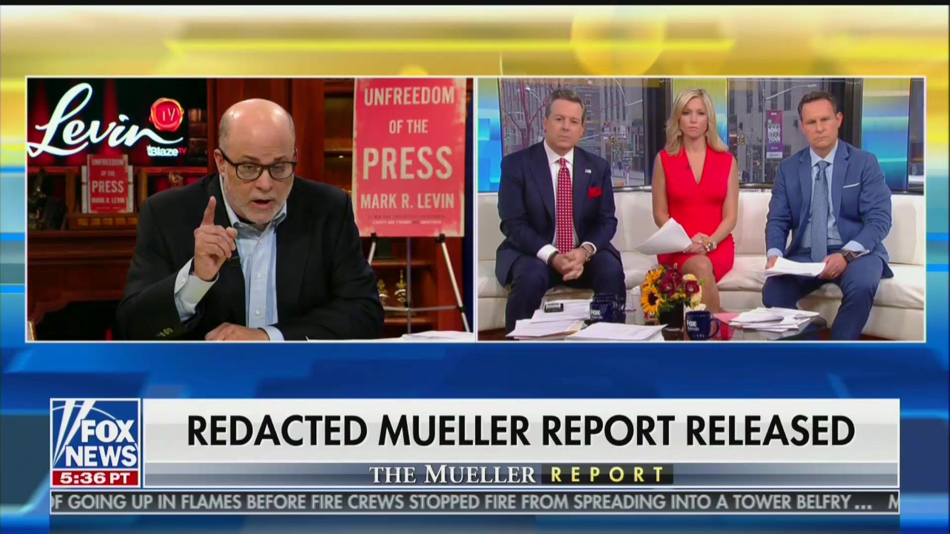 Mark Levin Flies Into Spittle-Flecked Rage Over Mueller Report, Leaves Fox Host Shellshocked