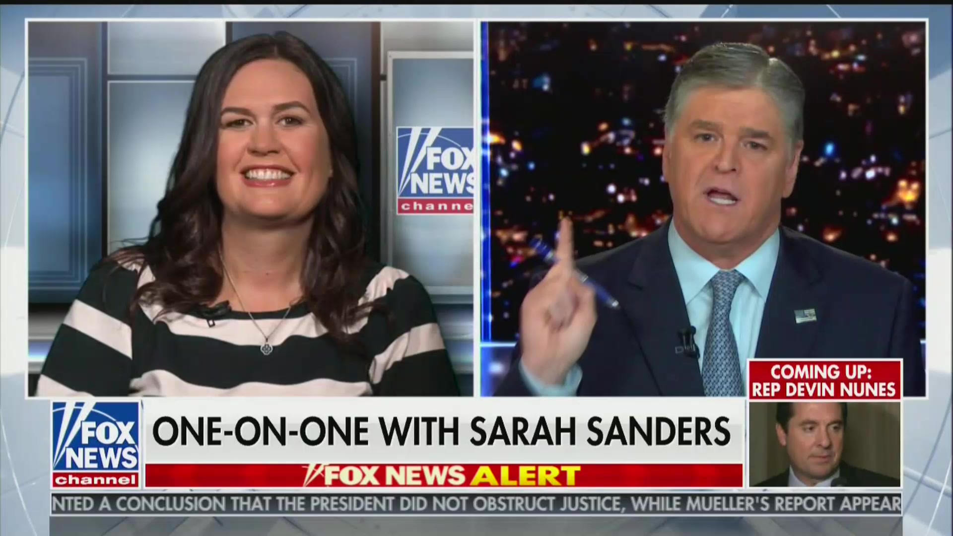 Watch Hannity Walk Sarah Sanders Through Her Excuse for Lying About James Comey