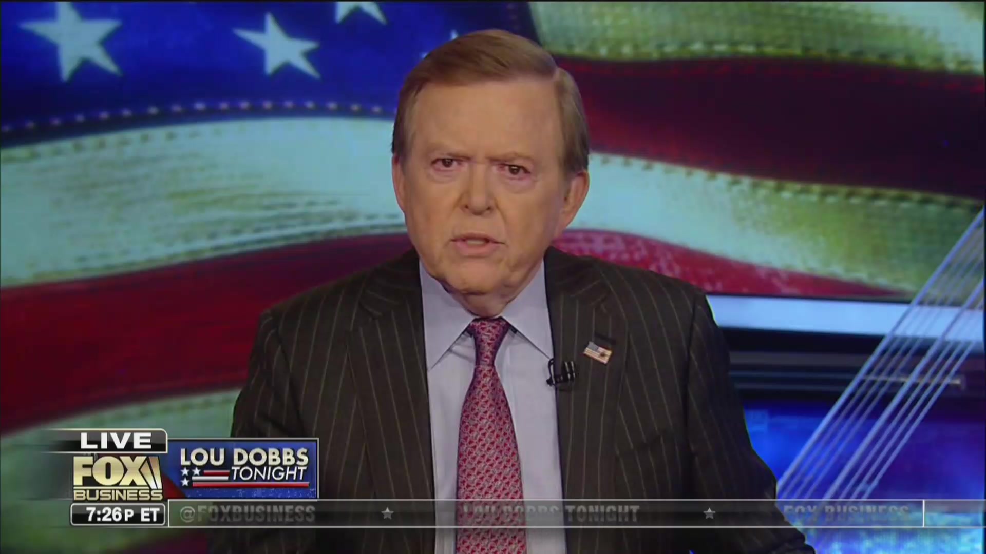 WATCH: Lou Dobbs Issues Correction for Airing Inaccurate Graphic on Trump’s ‘Soaring’ Approval