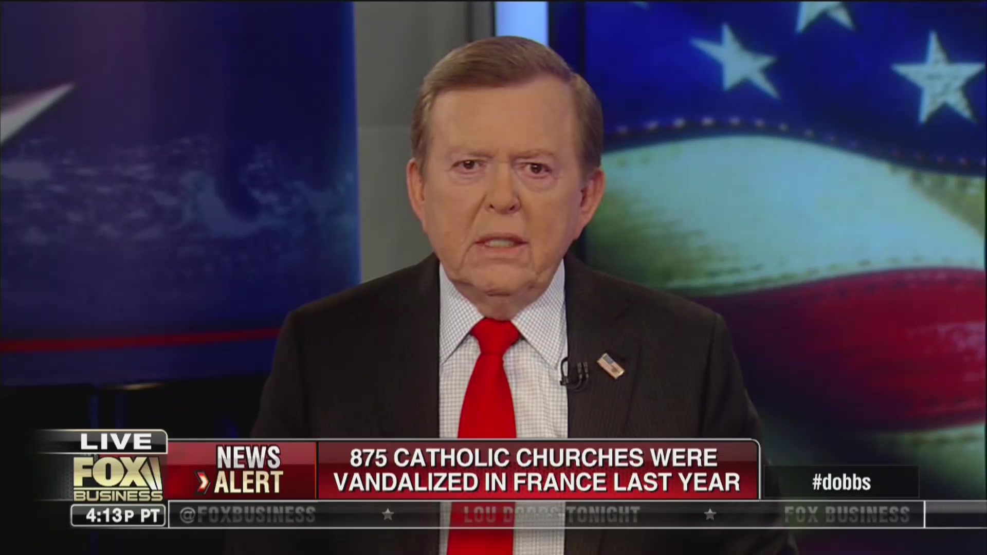 Fox’s Lou Dobbs: ‘Political Decision’ Made When Ruling Out Arson in Notre Dame Fire