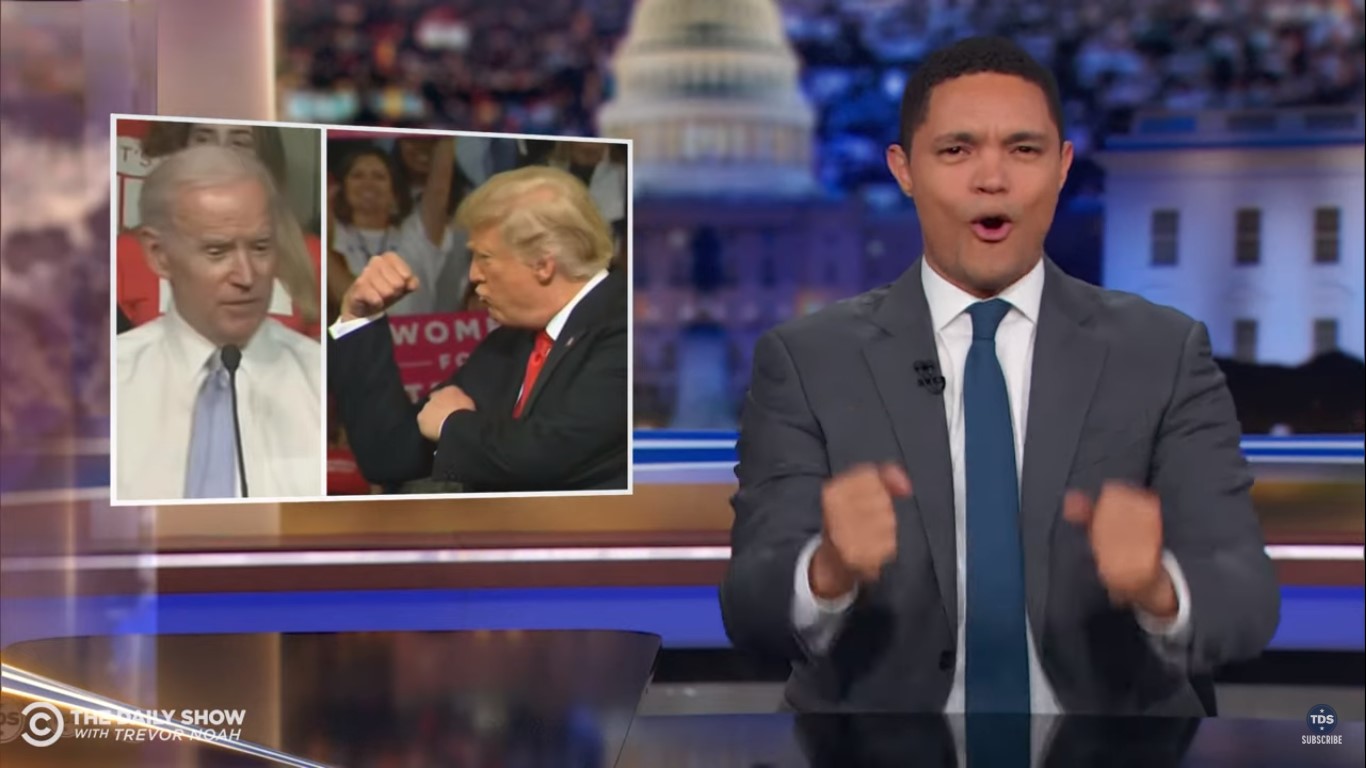 Trevor Noah Wants to See Biden Win Dem Nomination So We Can See ‘Old Man Fights’