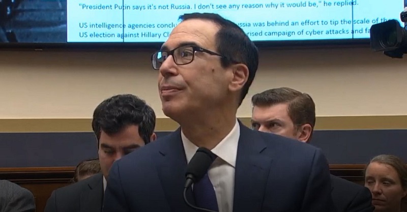 WATCH: Democratic Congresswoman Gives Steve Mnuchin Lesson in Basic Civics