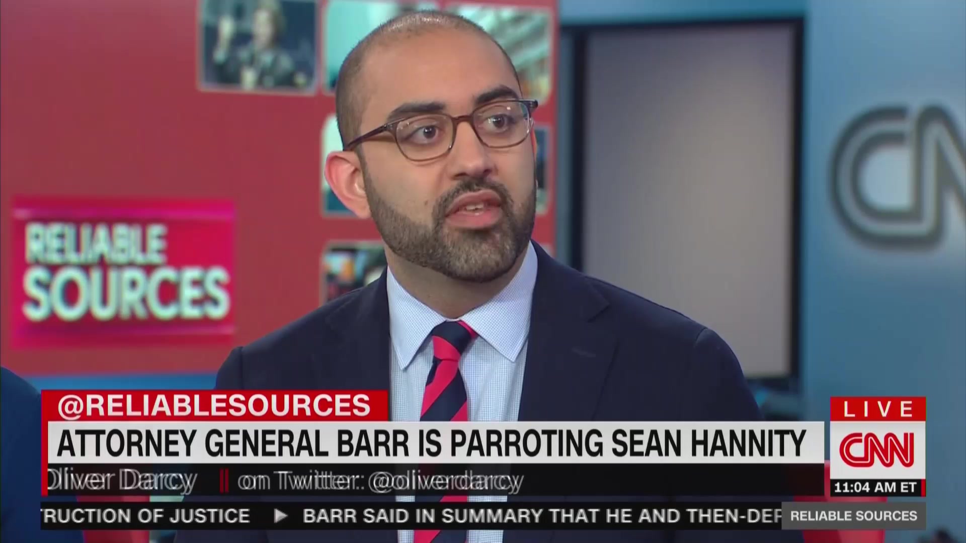 CNN’s Oliver Darcy: Bill Barr Could Be ‘One of the Opinion Talking Heads on Fox News’