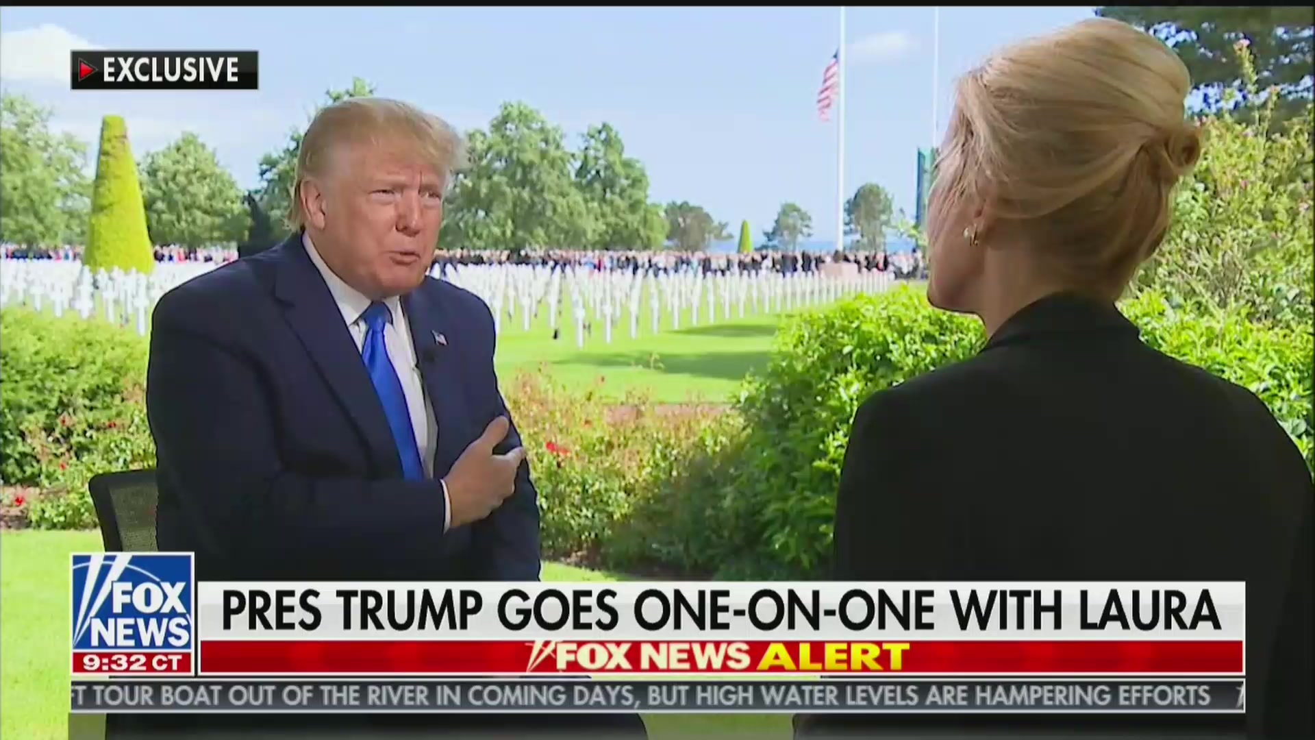 Trump Tells Laura Ingraham He’s ‘Holding’ Up D-Day Ceremony Because of Her