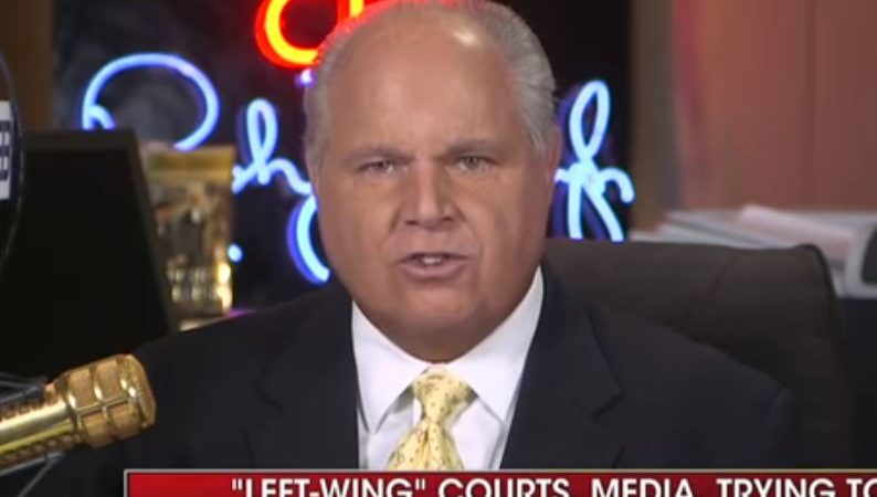 Rush Limbaugh Accuses ‘Globalist Elite’ of Purposely Sparking a Recession to Destroy Trump Presidency