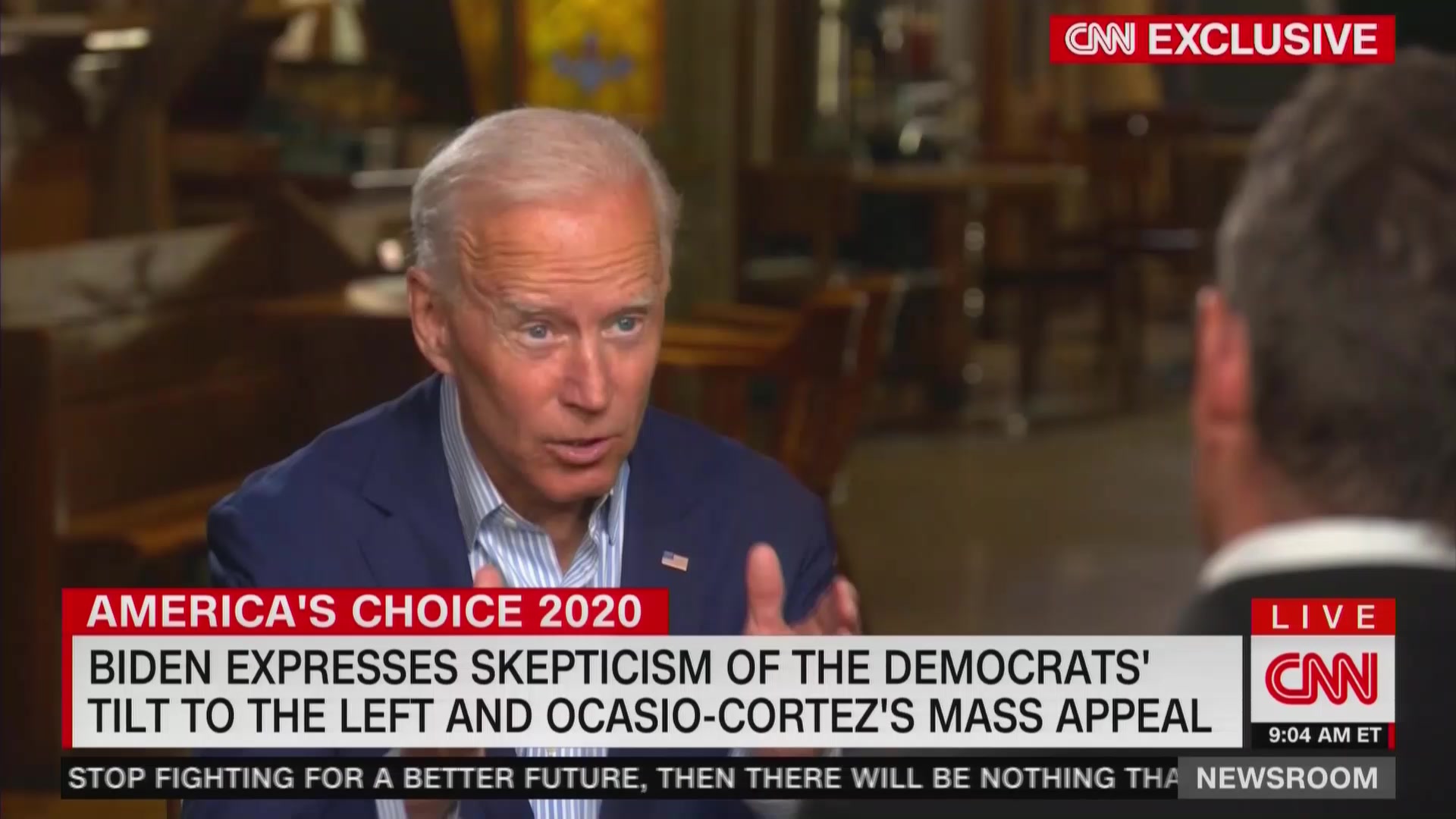 Biden Throws Shade at AOC: ‘Mainstream Democrats’ Won Last Year’s Midterms, Not Far Left