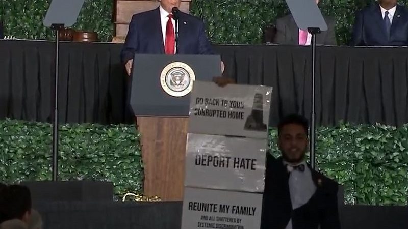 ‘Virginia Is Our Home!’ State Delegate Interrupts Trump’s Jamestown Speech to Protest ‘Racist-in-Chief’
