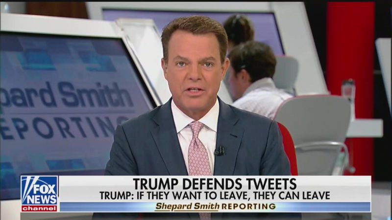 Shep Smith Blasts Trump for His ‘Misleading and Xenophobic Eruption’ Against Squad