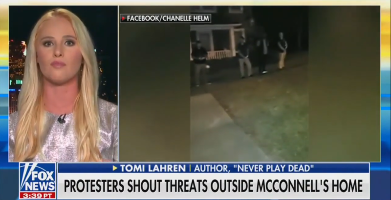Kentucky Police Say A Protest At Mitch McConnell’s Home Was Peaceful. Tomi Lahren Disagrees