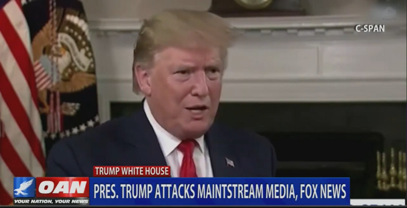 Fox Competitor OANN Runs Segment About Trump Attacking Fox News