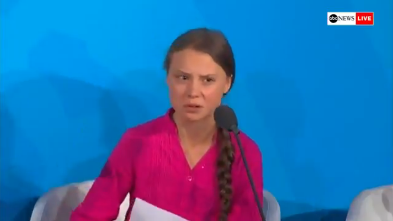 Greta Thunberg Shames the UN on Climate Change: ‘You Have Stolen My Dreams and My Childhood with Your Empty Words’