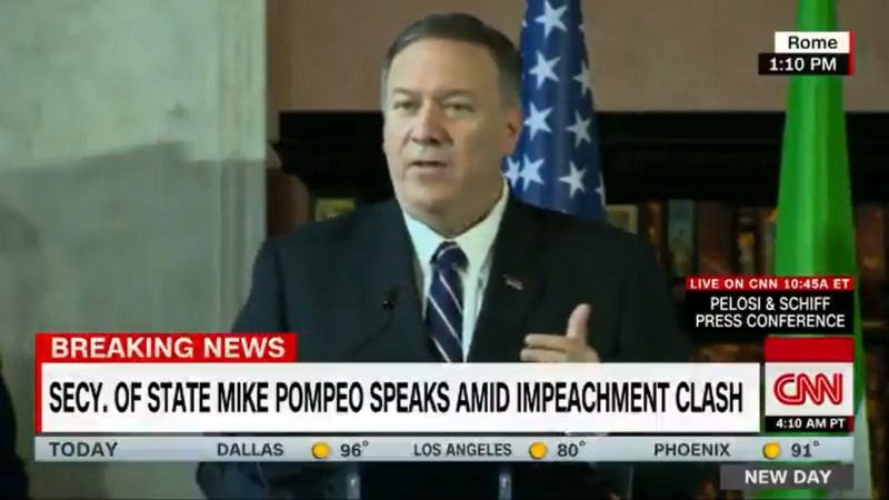 Mike Pompeo Admits: ‘I Was on the Phone Call’ With Trump and Ukraine’s President