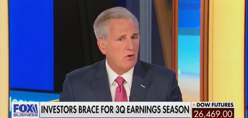 House Minority Leader Kevin McCarthy: ‘Democrats in Congress Do Not Believe in the Rule of Law’