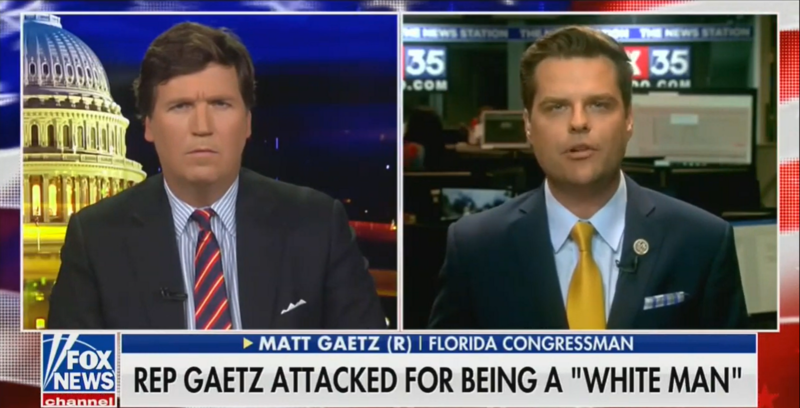 Matt Gaetz Is Still Mad at Being Called a White Man, Quotes Lady Gaga: ‘I Was Born This Way’