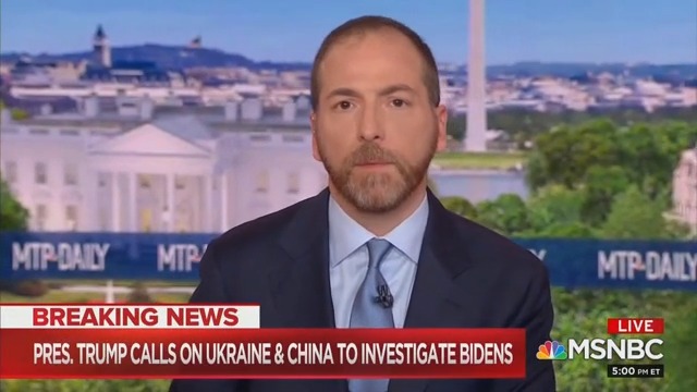 ‘A National Nightmare Is Upon Us’: Chuck Todd on Trump Asking China to Investigate Biden