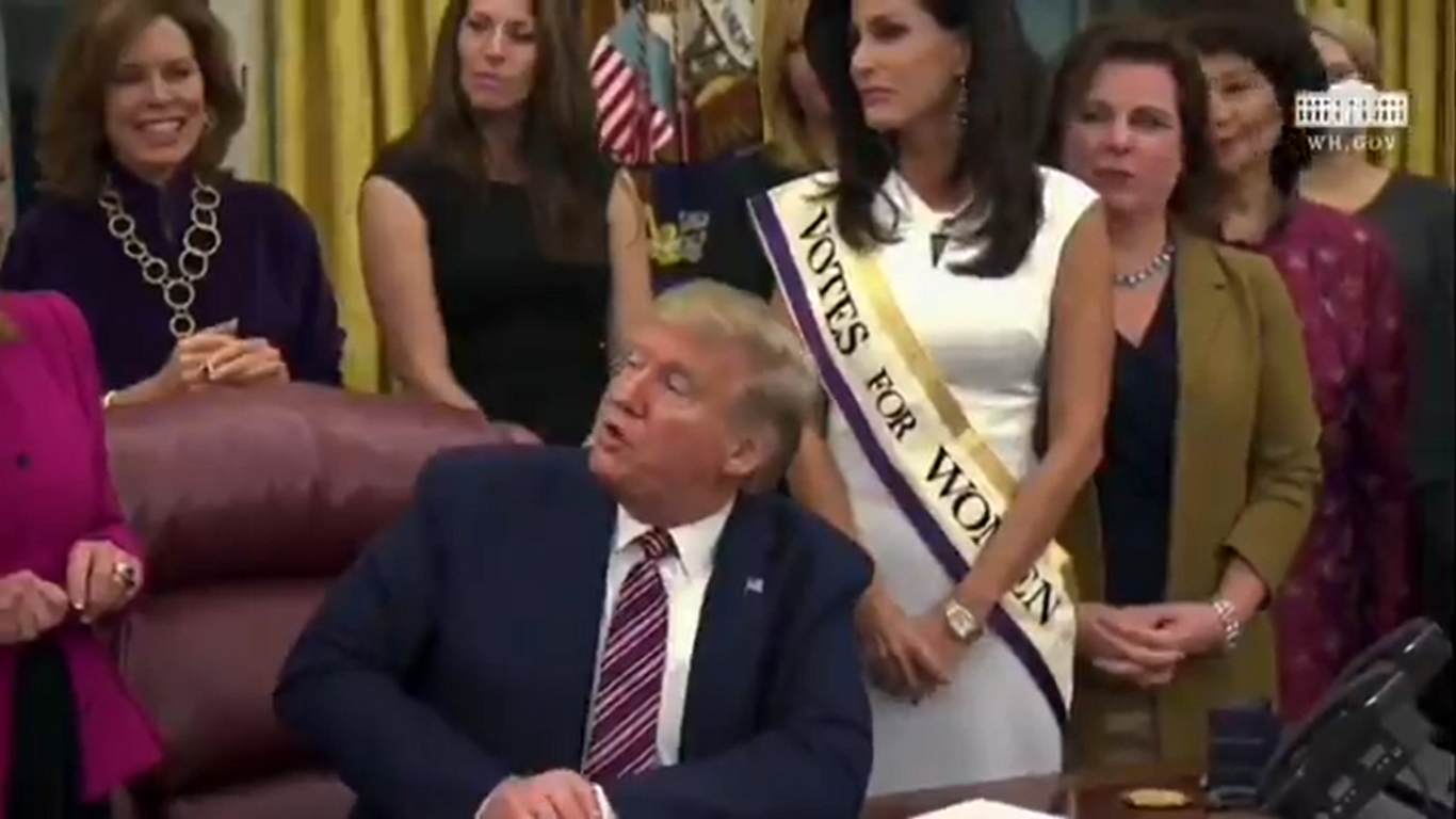 Trump Wonders Why Women’s Suffrage Centennial Coin Wasn’t ‘Done A Long Time Ago’