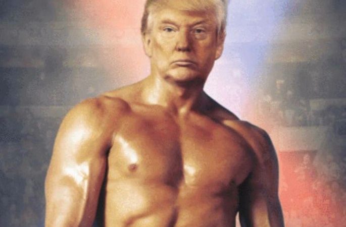 Trump Mocked For Posting Photo of Himself as Rocky Balboa