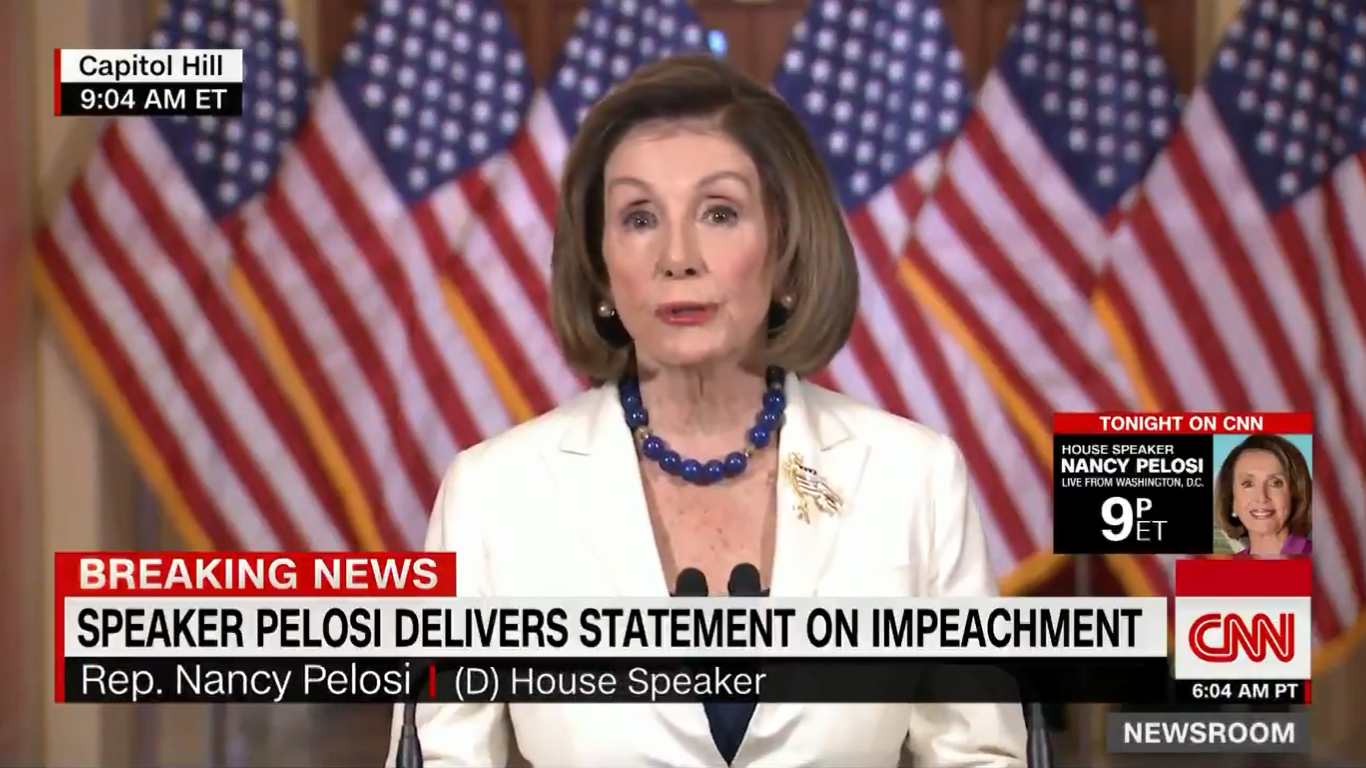 Nancy Pelosi Asks Congress to Proceed with Articles of Impeachment Against Trump