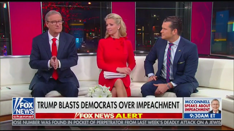 Fox’s Pete Hegseth Says Trump Was ‘Celebrating Christmas’ at Rally Where He Said Deceased Congressman Is in Hell