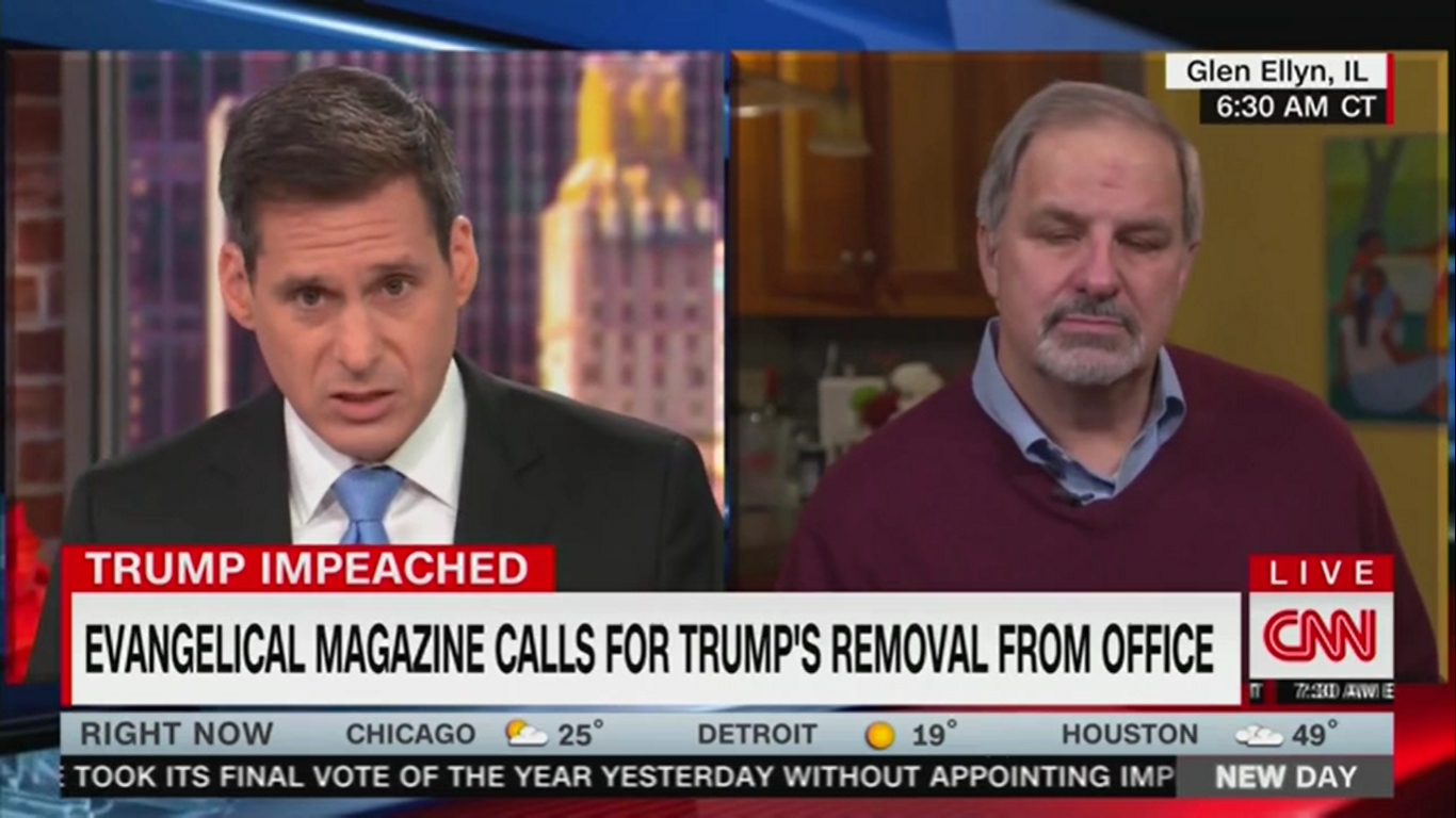 ‘Christianity Today’ Editor Responds to Trump’s Tweets Live on CNN Following Impeachment Editorial