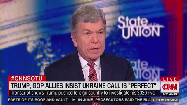 Roy Blunt Evades Questions on Trump’s Ukraine Call, Repeatedly Criticizes Obama