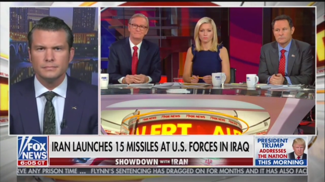 Fox’s Pete Hegseth: U.S. Should ‘Take Out’ Iran’s Oil Production Facilities, Infrastructure and al-Quds HQ