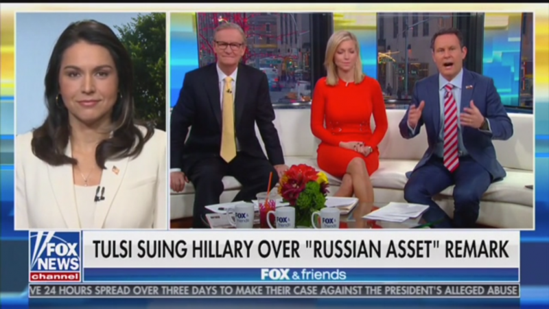 Tulsi Gabbard Repeatedly Refuses to Explain How Hillary Clinton’s ‘Defamation’ Cost Her $50 Million