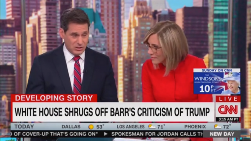 CNN’s John Berman: Barr and McConnell Are ‘Basically Saying the Baby Can’t Use His Cell Phone’