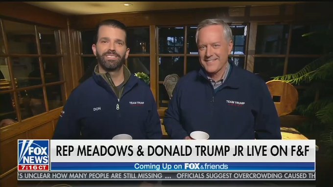 Donald Trump Jr., Lindsey Graham and Mark Meadows Wear Matching Trump Outfits on Fox News
