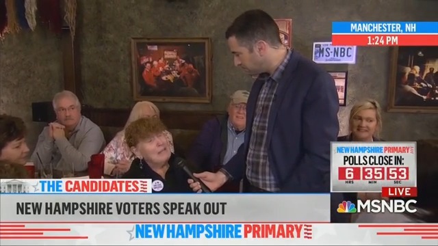 Dem Voter Tells MSNBC She’s Voting for Bernie Because of Their Negative Sanders Coverage
