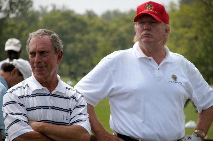 Trump Accuses Bloomberg of ‘Tiny Club Head Speed’ While Retweeting Photo of Two of Them