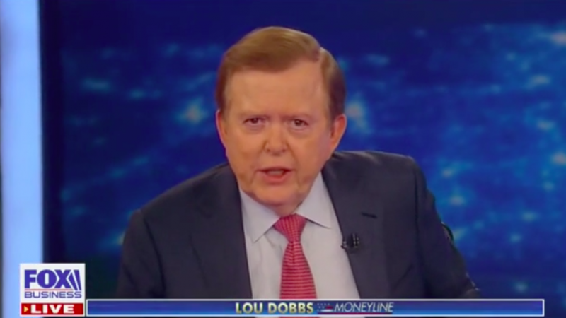 As Erratic Stock Market Continues, Trump Ally Lou Dobbs Gloats About Autographed Chart