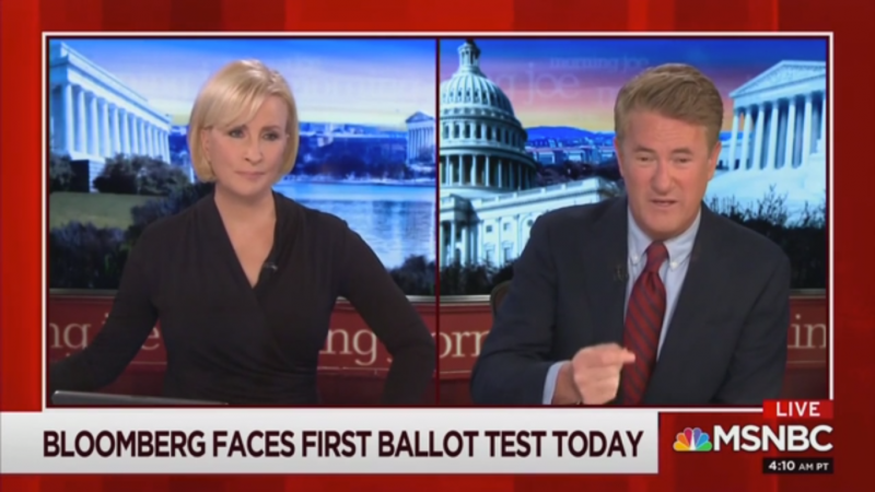 Joe Scarborough Blasts Bloomberg for Taking Votes from Biden: ‘The Takeover of a Democratic Socialist’ Is On Him