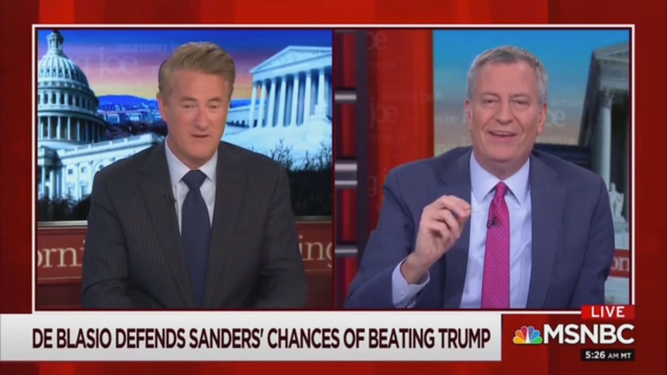 Scarborough Invokes the ‘Spirit of Chris Matthews’ and Jokes ‘Is Bernie Glad We Won the Cold War?’