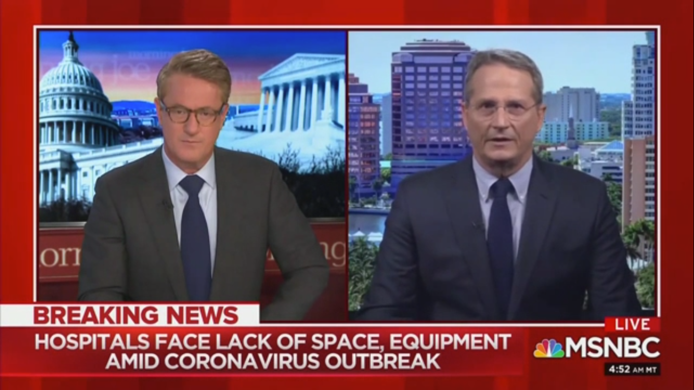 NBC Chief Medical Correspondent: The U.S. Doesn’t Have Enough Ventilators for Coronavirus Outbreak