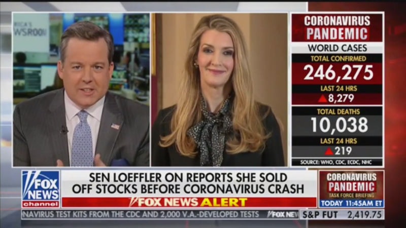 Senator Kelly Loeffler Denies Wrongdoing as Fox Anchor Grills Her on Dumping Stocks Before Market Crash