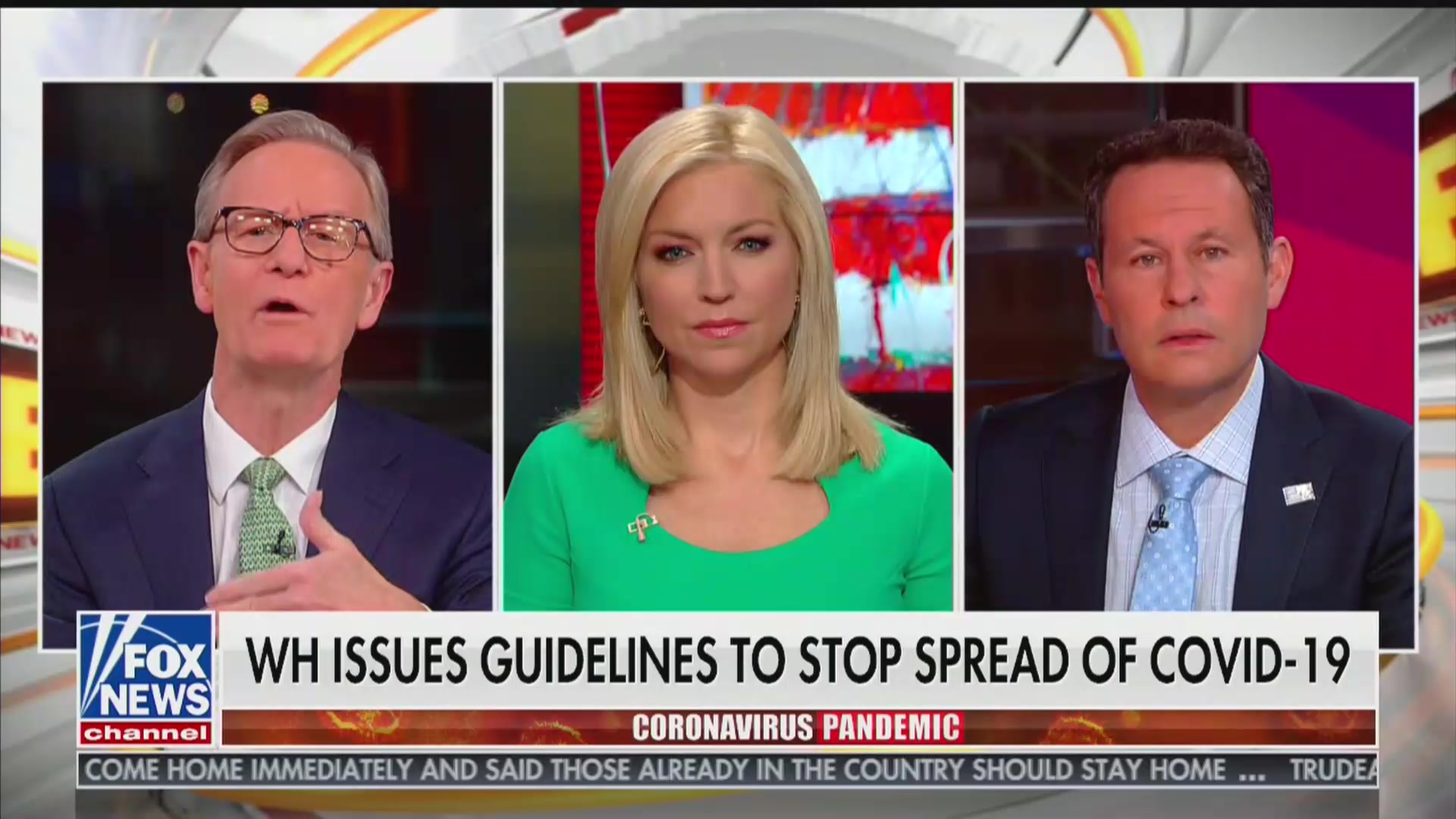 Fox News Host Who Encouraged Viewers to Fly Now Taking Coronavirus Very Seriously