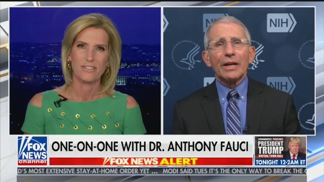 Laura Ingraham Goads Fauci: Would You Take Hydroxychloroquine if Sick?