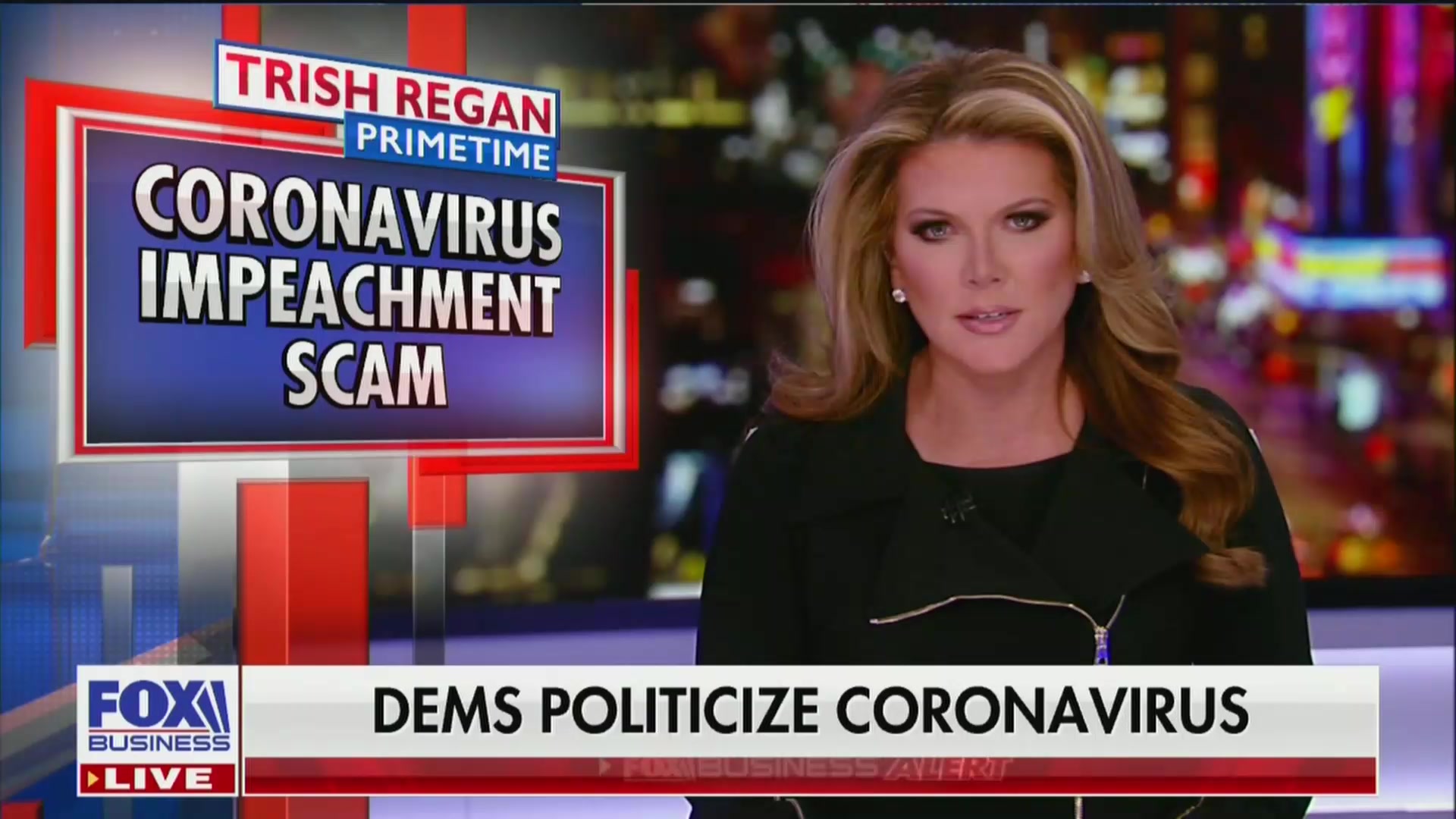 Fox Host Trish Regan Unleashes Nutty Tirade Against ‘Coronavirus Impeachment Scam’