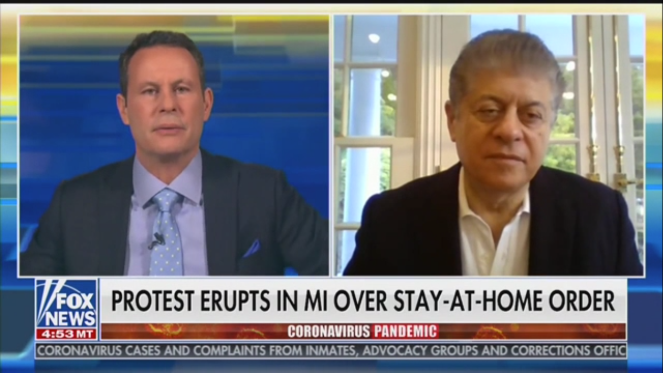 Fox’s Andrew Napolitano Accuses New Jersey Governor of ‘Felony of Misconduct’ and ‘Impeachable Offense’