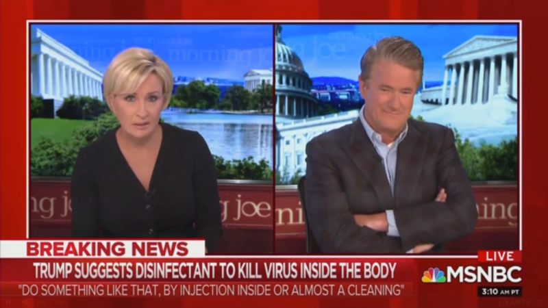 Joe Scarborough: Trump’s Disinfectant Comments Are ‘Beyond Madness’ and ‘Beyond Parody’