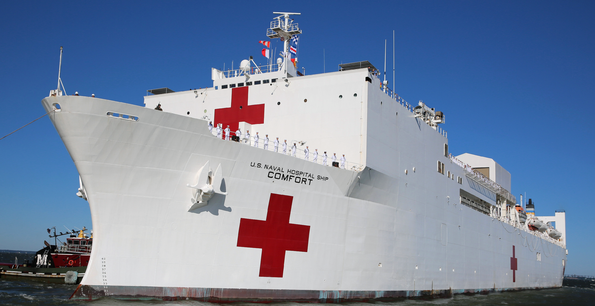 Navy Hospital Ship in New York Only Has 20 Patients But 1,000 Bed Capacity