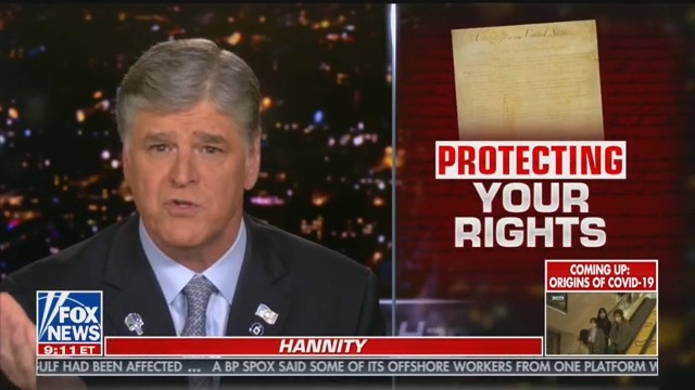 Hannity Unveils His Plan to Reopen Yankee Stadium, Demonstrates How to Eat Hot Dog With Mask On