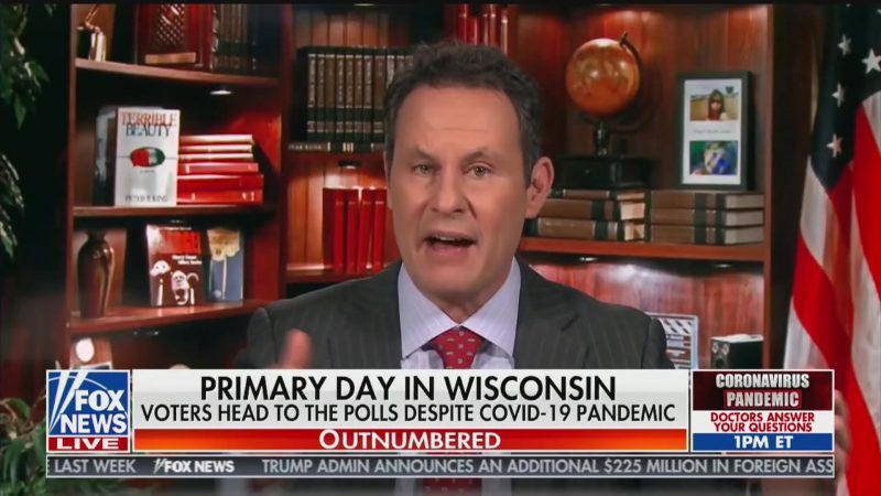 Fox News’ Brian Kilmeade Salutes Wisconsin for Going Forward With In-Person Voting During Pandemic