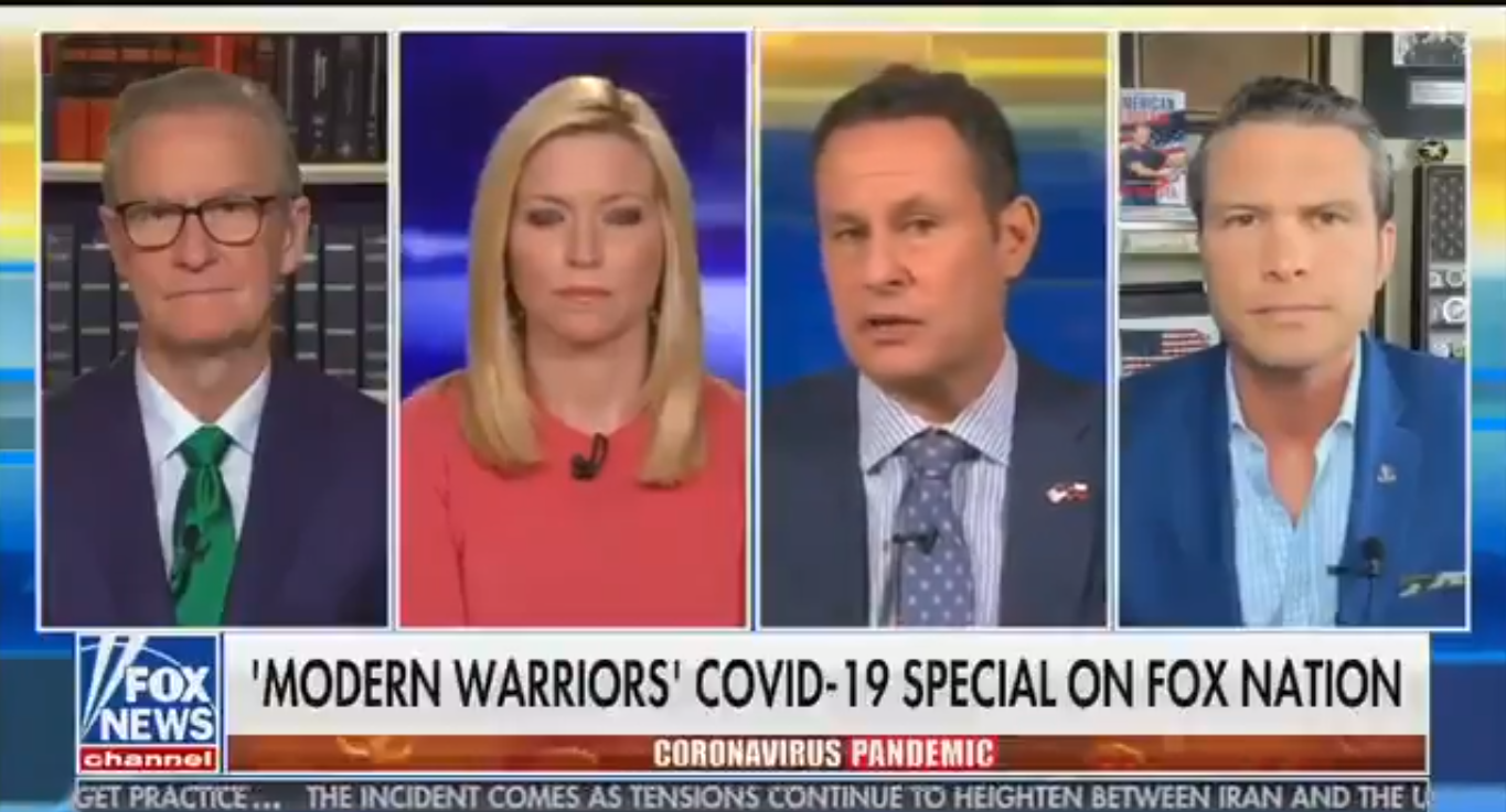 Fox’s Brian Kilmeade: Americans Need ‘The Military Mindset’ to Defeat ‘Enemy’ of Coronavirus