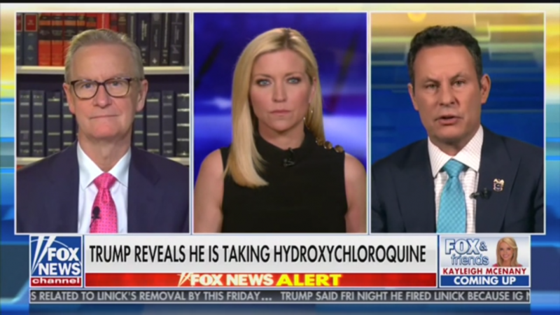 Fox’s Brian Kilmeade: Trump Didn’t Grab Hydroxychloroquine ‘From Some Witch Doctor’