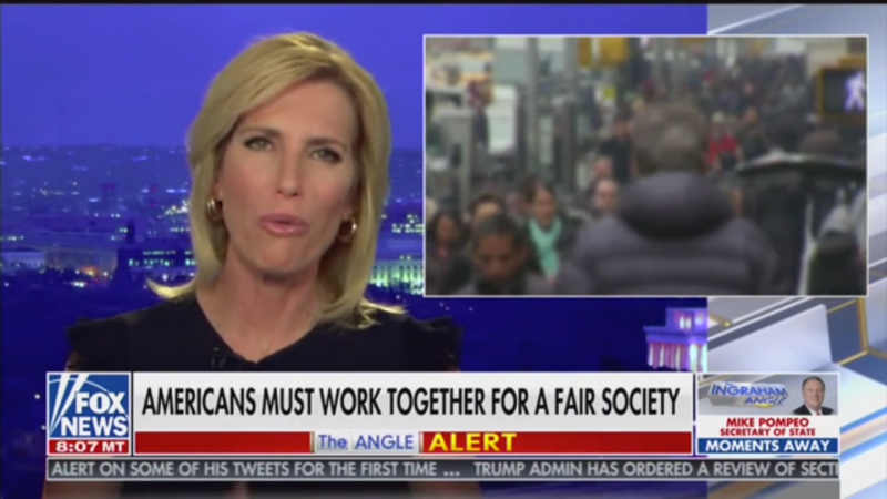 Laura Ingraham to Minneapolis Protesters: Trump Understands Police Violence Because of Russia Investigation