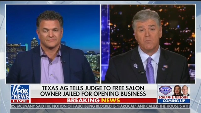 Sean Hannity Compares Jailed Texas Salon Owner to William Wallace in ‘Braveheart’